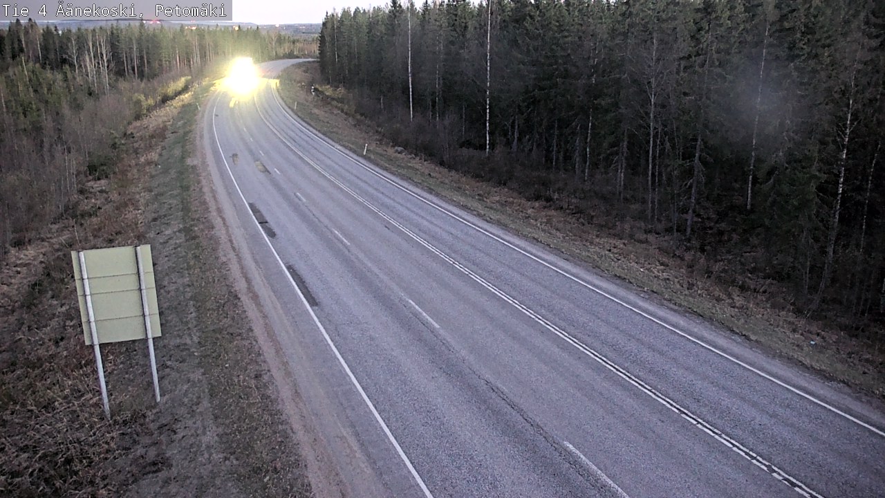 Weather Camera Image Väg 4 Äänekoski. PetomäkiPetomäki, Äänekoski, Keski-Suomi