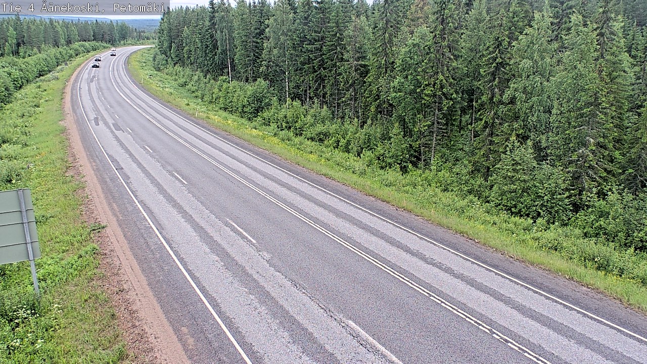 Weather Camera Image Väg 4 Äänekoski. PetomäkiPetomäki, Äänekoski, Keski-Suomi