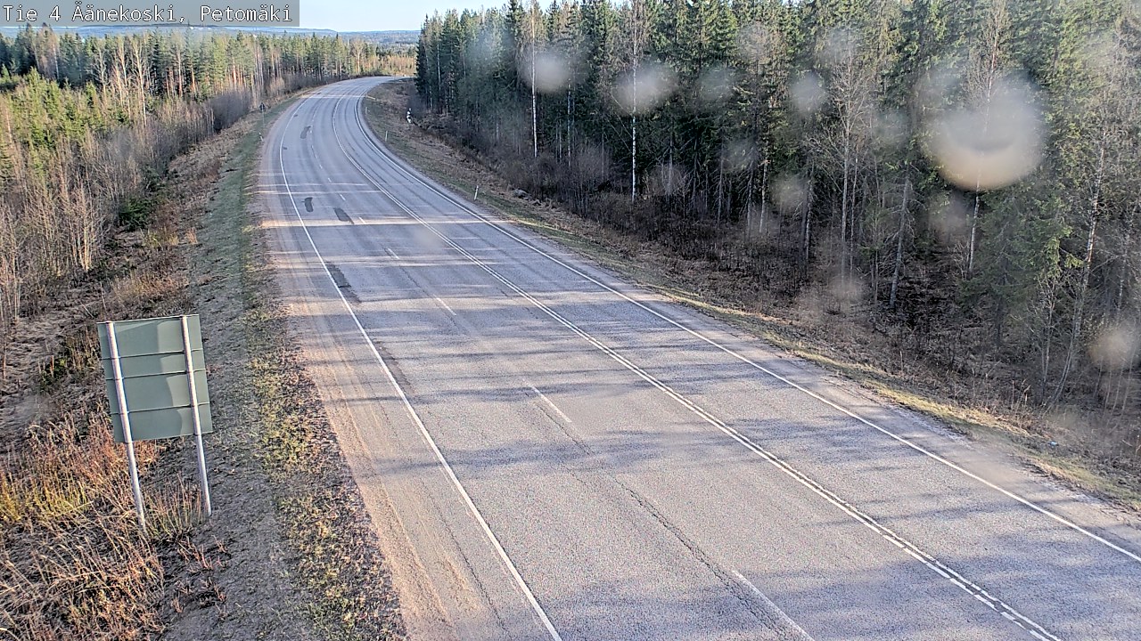 Weather Camera Image Väg 4 Äänekoski. PetomäkiPetomäki, Äänekoski, Keski-Suomi