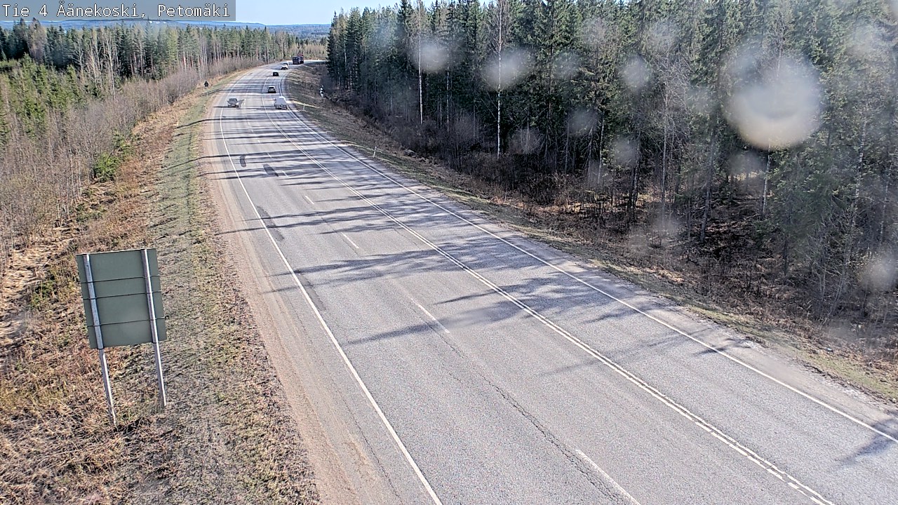 Weather Camera Image Väg 4 Äänekoski. PetomäkiPetomäki, Äänekoski, Keski-Suomi