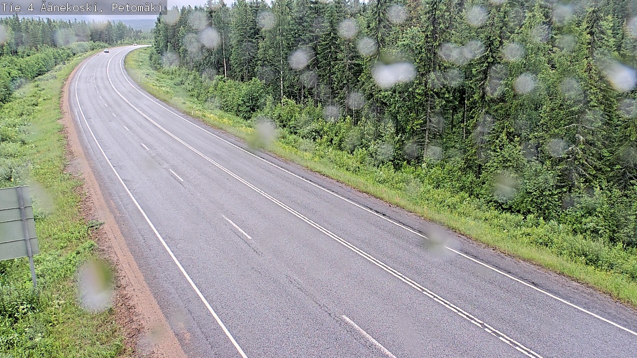 Weather Camera Image Väg 4 Äänekoski. PetomäkiPetomäki, Äänekoski, Keski-Suomi