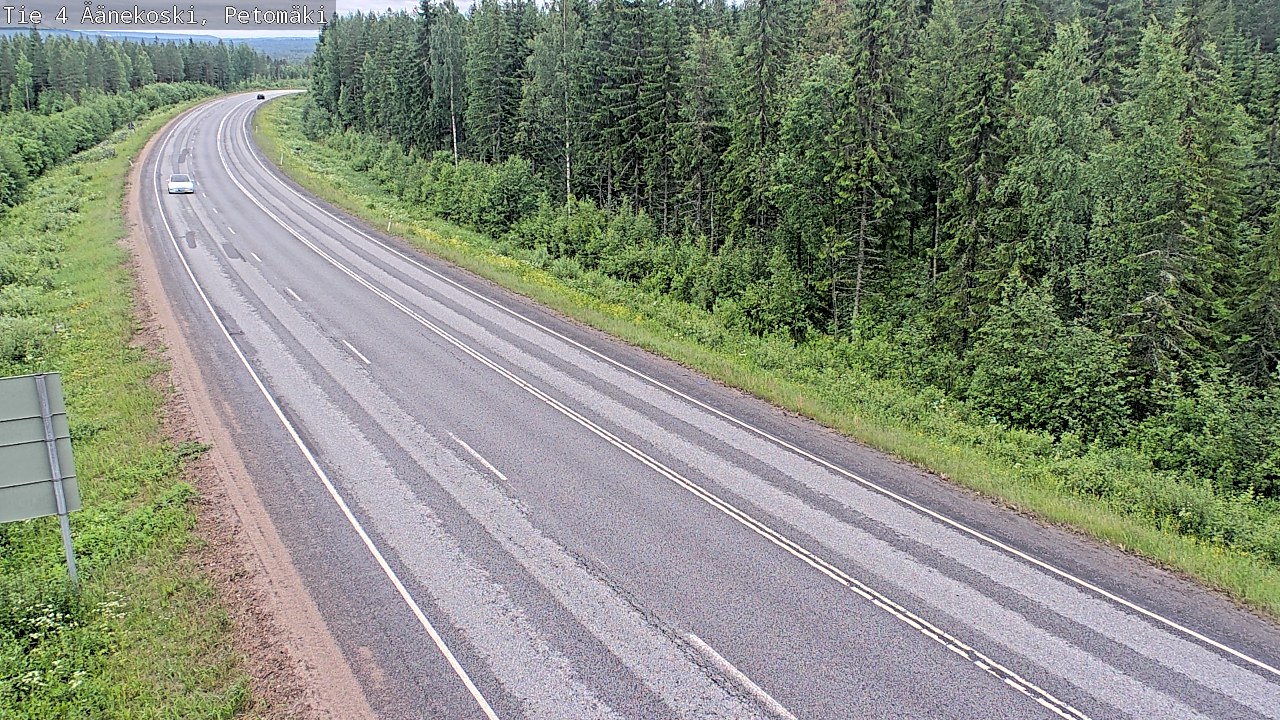 Weather Camera Image Väg 4 Äänekoski. PetomäkiPetomäki, Äänekoski, Keski-Suomi