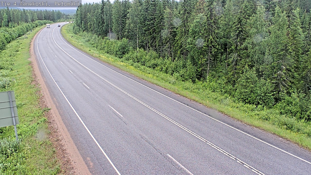 Weather Camera Image Väg 4 Äänekoski. PetomäkiPetomäki, Äänekoski, Keski-Suomi