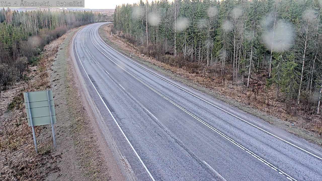Weather Camera Image Väg 4 Äänekoski. PetomäkiPetomäki, Äänekoski, Keski-Suomi