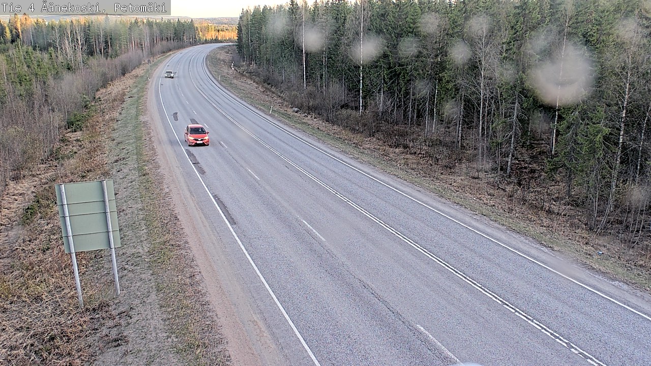 Weather Camera Image Väg 4 Äänekoski. PetomäkiPetomäki, Äänekoski, Keski-Suomi
