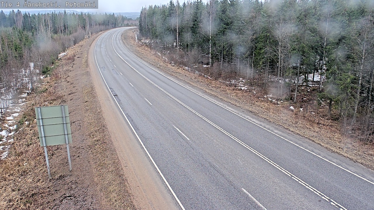 Weather Camera Image Road 4 Äänekoski. PetomäkiPetomäki, Äänekoski, Keski-Suomi