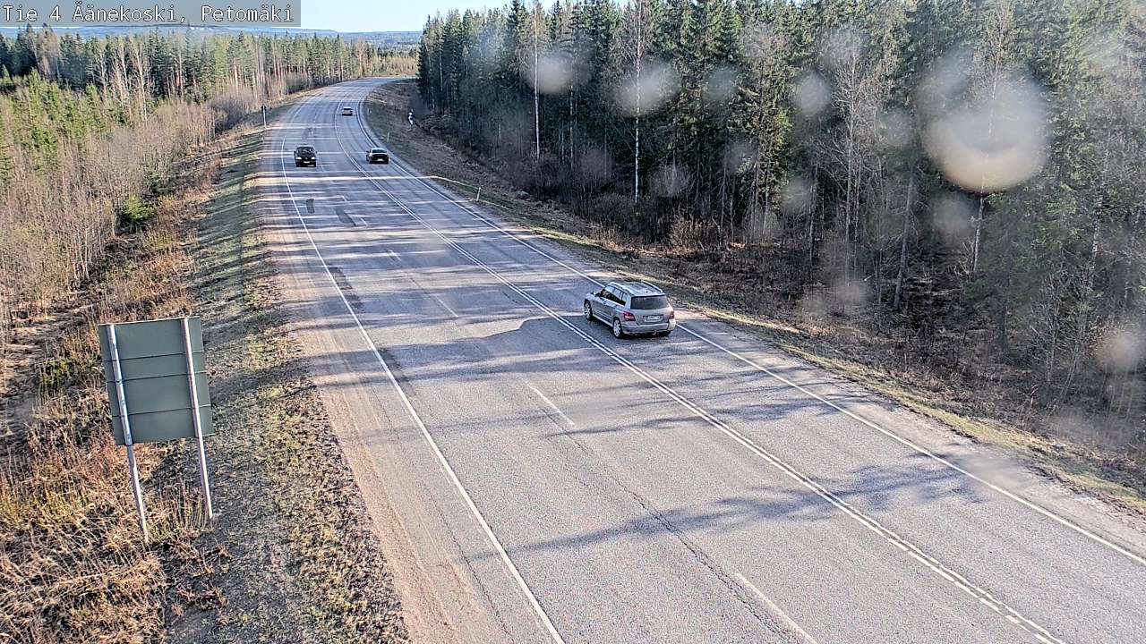 Weather Camera Image Väg 4 Äänekoski. PetomäkiPetomäki, Äänekoski, Keski-Suomi