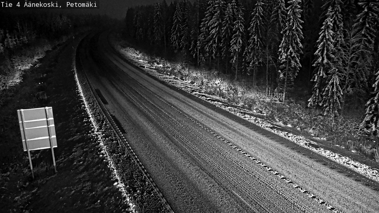 Weather Camera Image Road 4 Äänekoski. PetomäkiPetomäki, Äänekoski, Keski-Suomi