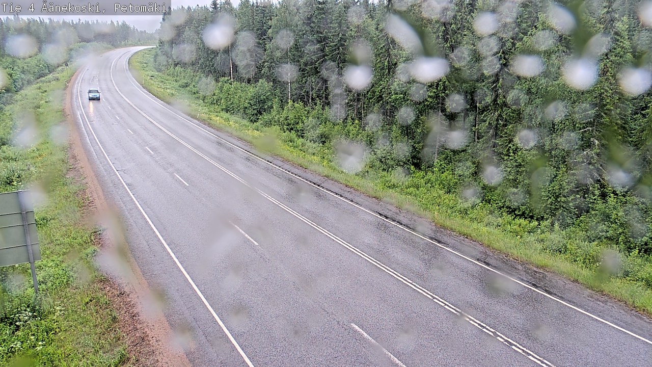 Weather Camera Image Väg 4 Äänekoski. PetomäkiPetomäki, Äänekoski, Keski-Suomi