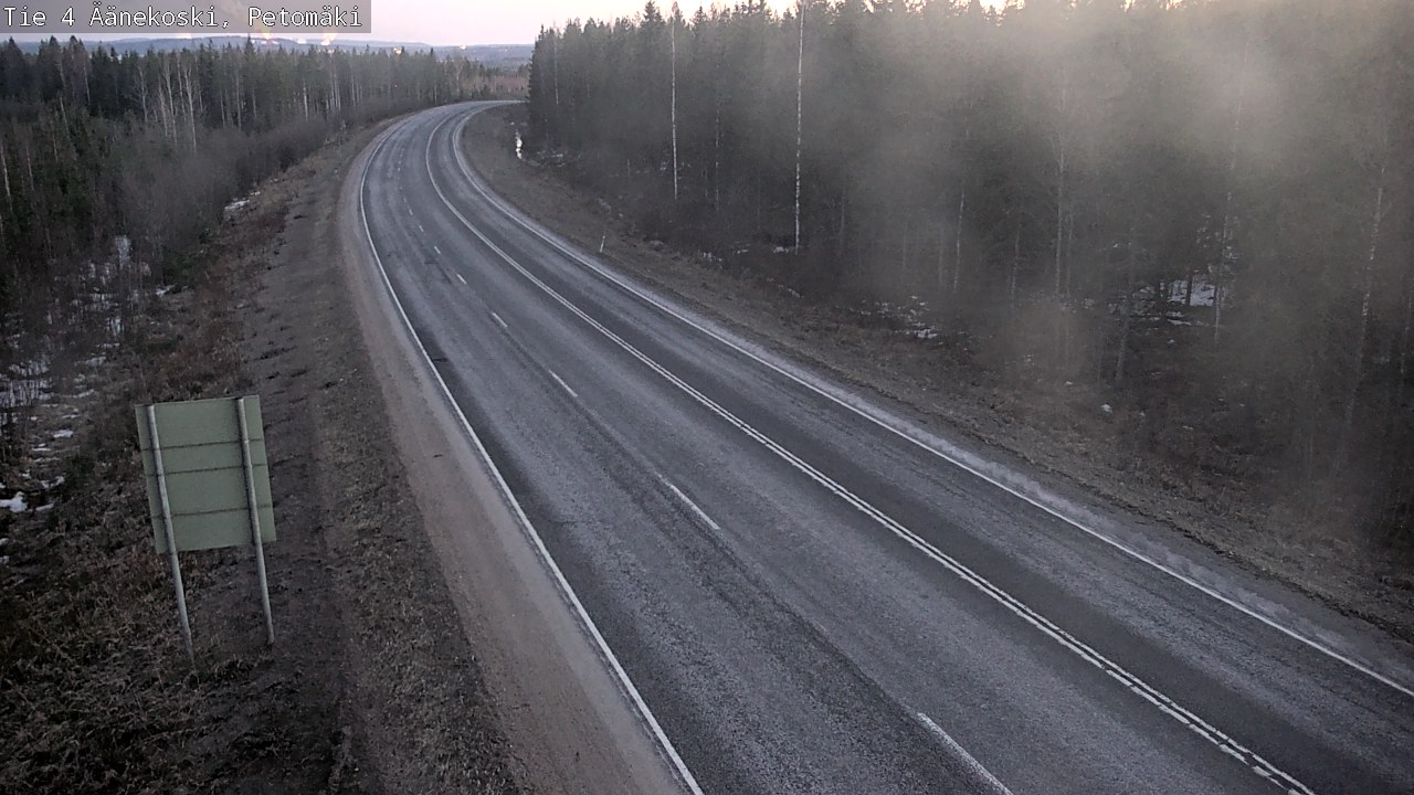Weather Camera Image Väg 4 Äänekoski. PetomäkiPetomäki, Äänekoski, Keski-Suomi