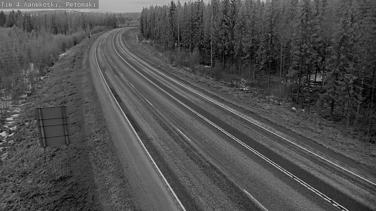 Weather Camera Image Road 4 Äänekoski. PetomäkiPetomäki, Äänekoski, Keski-Suomi
