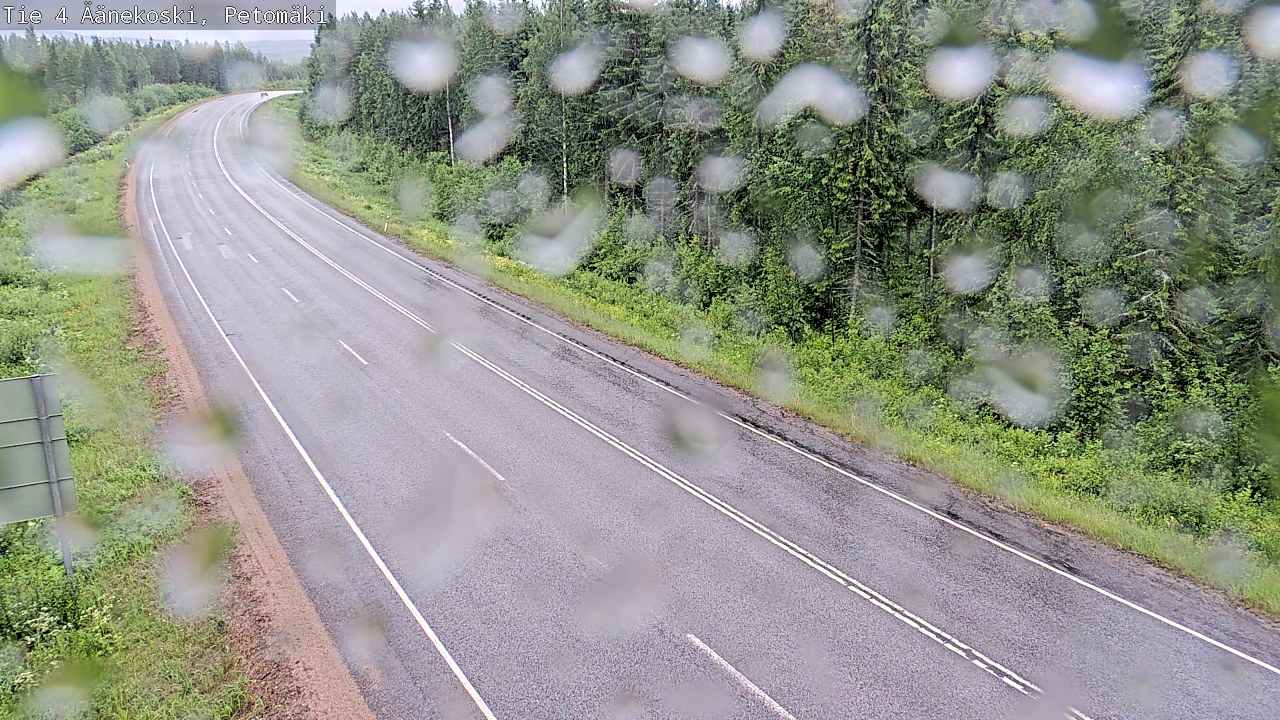 Weather Camera Image Väg 4 Äänekoski. PetomäkiPetomäki, Äänekoski, Keski-Suomi