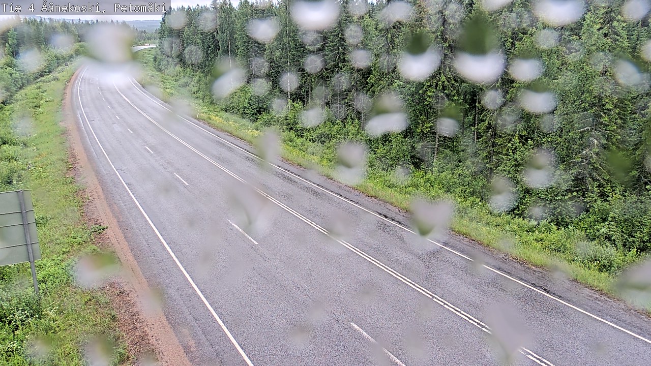Weather Camera Image Väg 4 Äänekoski. PetomäkiPetomäki, Äänekoski, Keski-Suomi