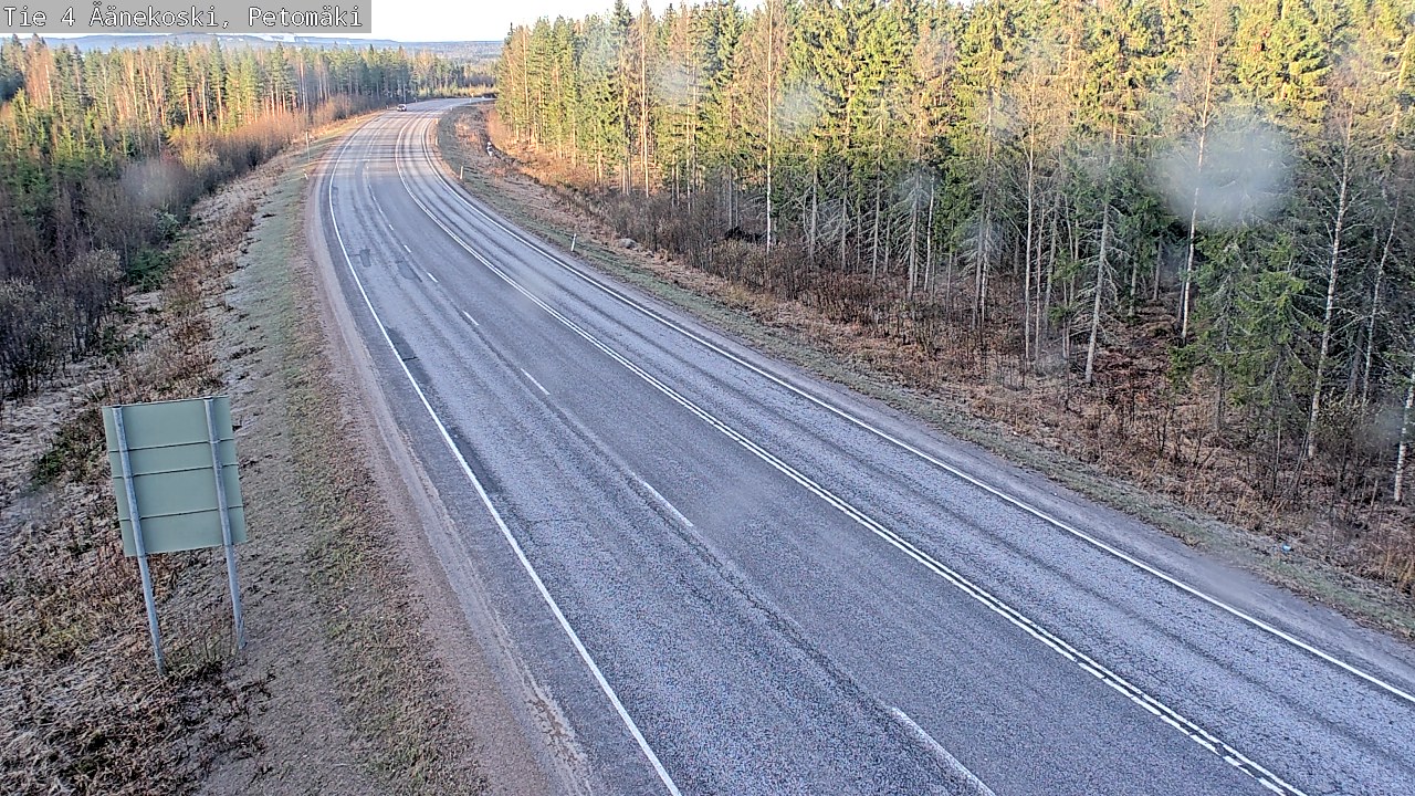 Weather Camera Image Väg 4 Äänekoski. PetomäkiPetomäki, Äänekoski, Keski-Suomi