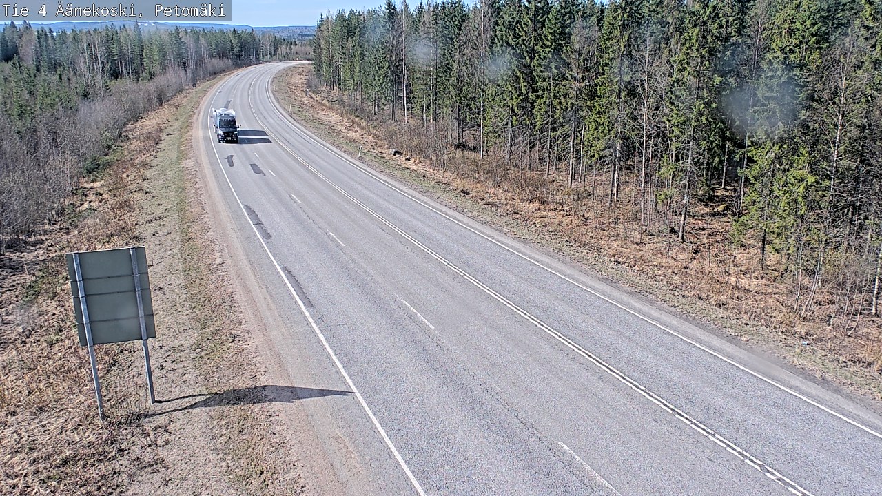 Weather Camera Image Väg 4 Äänekoski. PetomäkiPetomäki, Äänekoski, Keski-Suomi