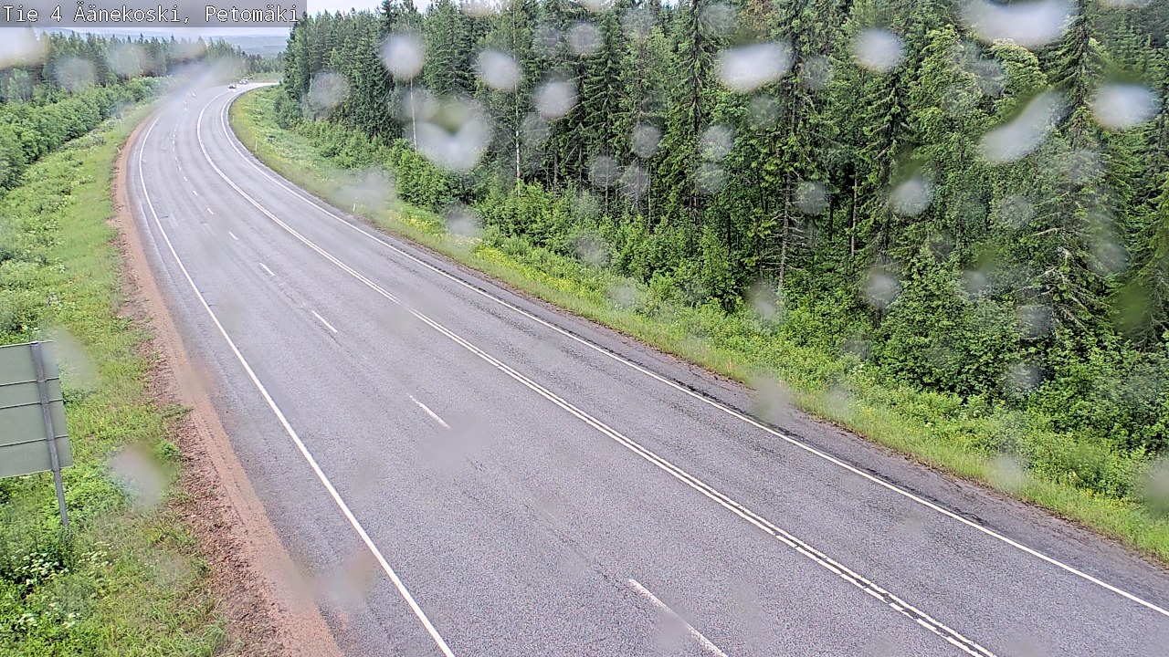 Weather Camera Image Väg 4 Äänekoski. PetomäkiPetomäki, Äänekoski, Keski-Suomi