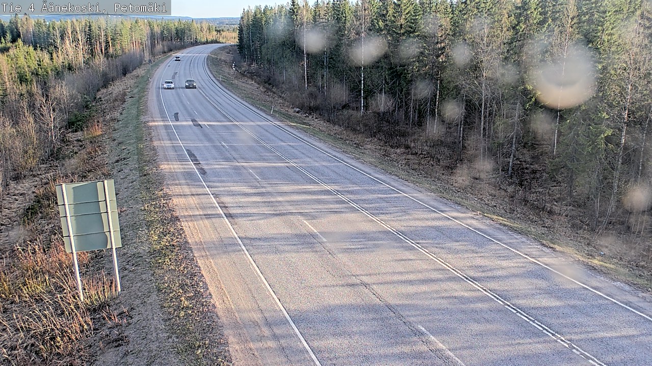 Weather Camera Image Väg 4 Äänekoski. PetomäkiPetomäki, Äänekoski, Keski-Suomi