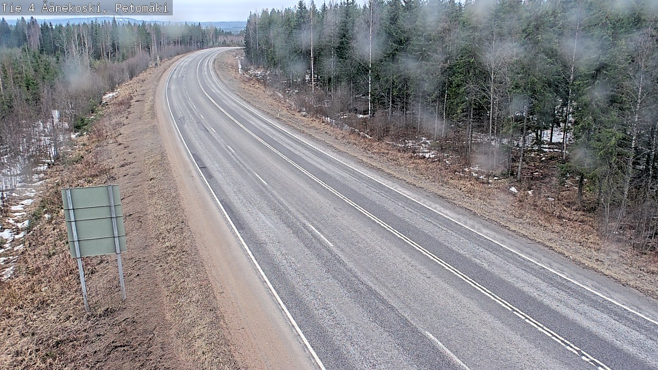 Weather Camera Image Road 4 Äänekoski. PetomäkiPetomäki, Äänekoski, Keski-Suomi