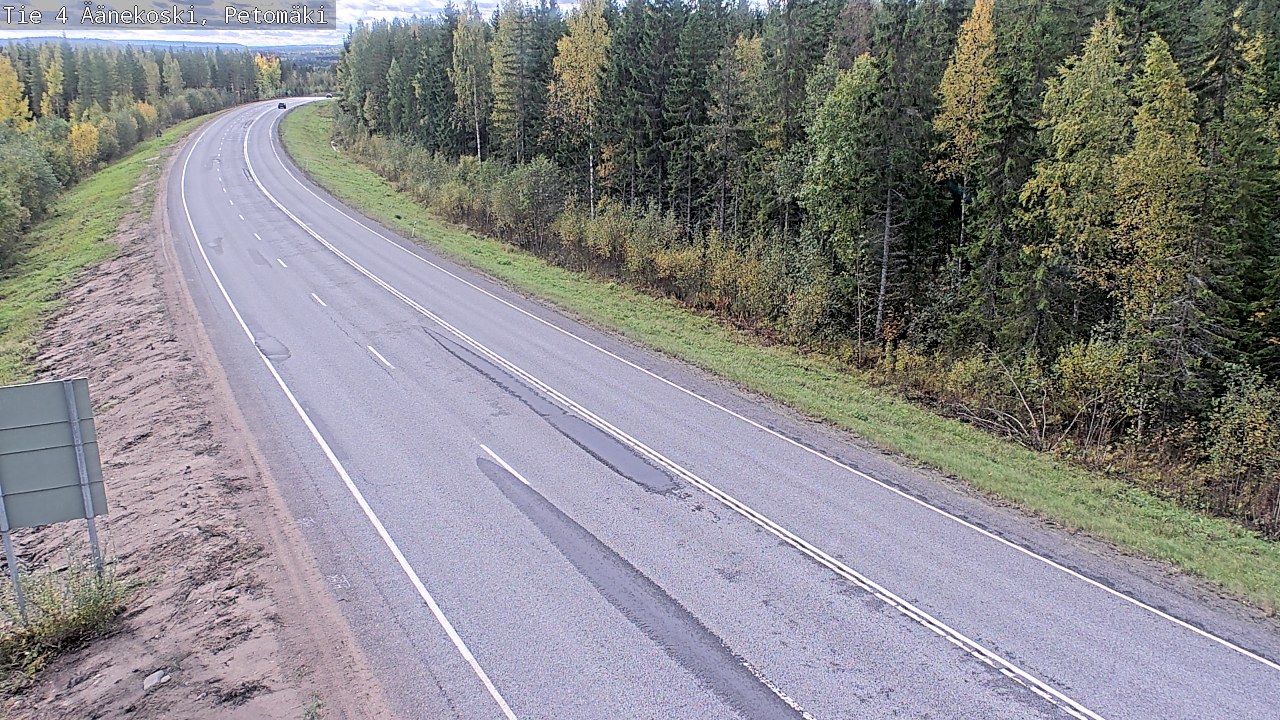 Weather Camera Image Road 4 Äänekoski. PetomäkiPetomäki, Äänekoski, Keski-Suomi