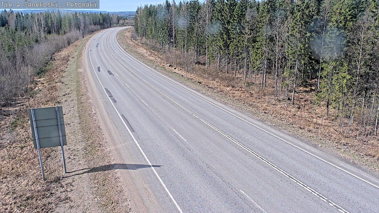 Weather Camera Image Väg 4 Äänekoski. PetomäkiPetomäki, Äänekoski, Keski-Suomi