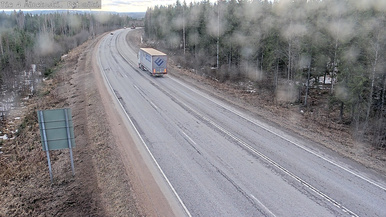 Weather Camera Image Road 4 Äänekoski. PetomäkiPetomäki, Äänekoski, Keski-Suomi