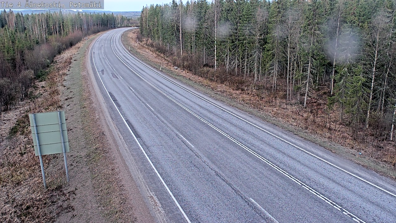 Weather Camera Image Väg 4 Äänekoski. PetomäkiPetomäki, Äänekoski, Keski-Suomi