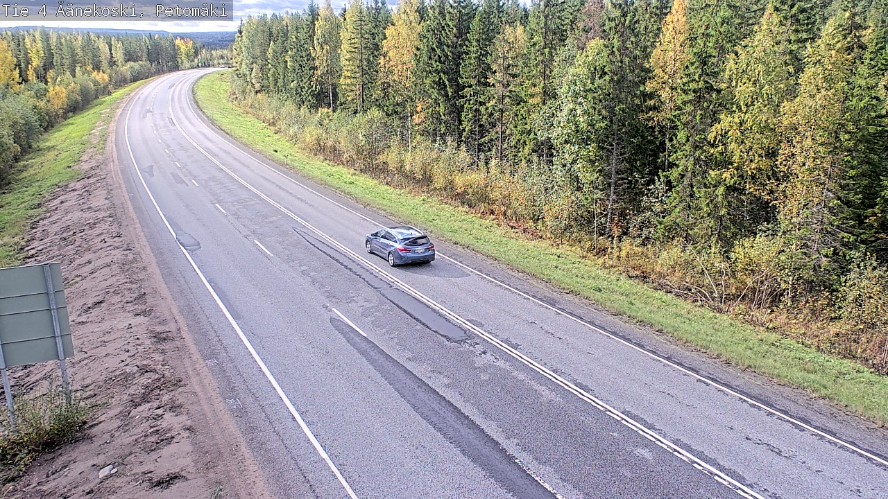 Weather Camera Image Road 4 Äänekoski. PetomäkiPetomäki, Äänekoski, Keski-Suomi