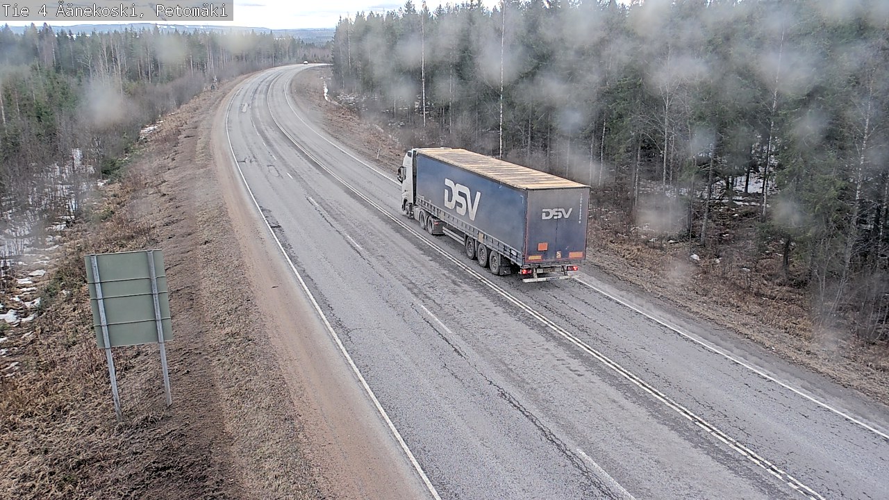Weather Camera Image Road 4 Äänekoski. PetomäkiPetomäki, Äänekoski, Keski-Suomi