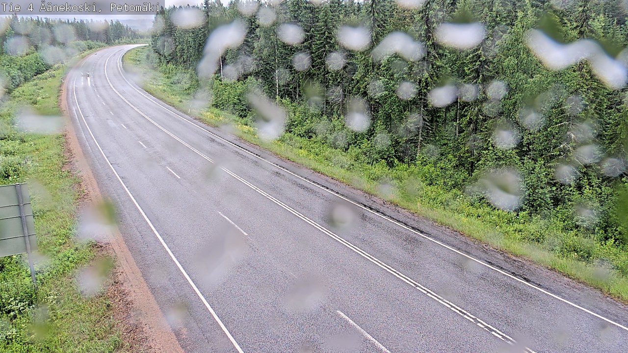 Weather Camera Image Väg 4 Äänekoski. PetomäkiPetomäki, Äänekoski, Keski-Suomi