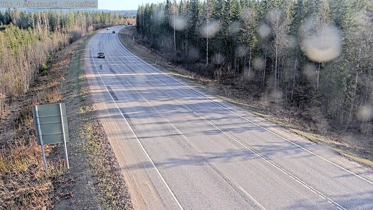 Weather Camera Image Väg 4 Äänekoski. PetomäkiPetomäki, Äänekoski, Keski-Suomi