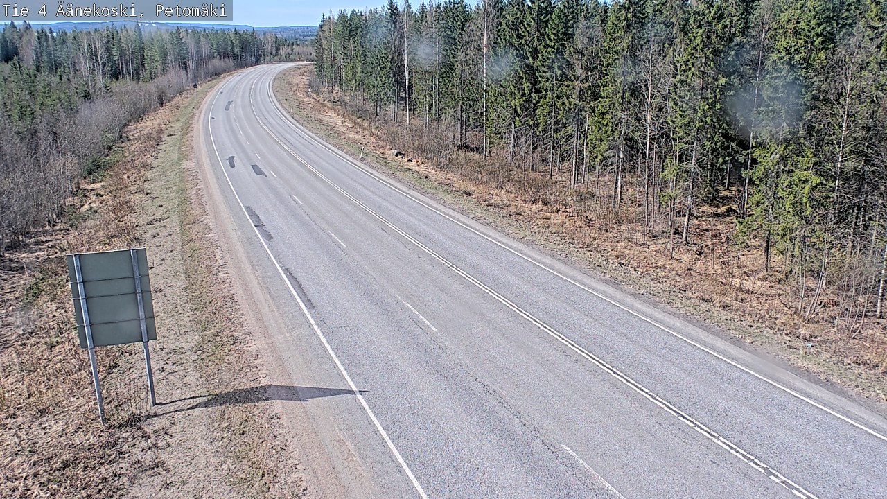 Weather Camera Image Väg 4 Äänekoski. PetomäkiPetomäki, Äänekoski, Keski-Suomi