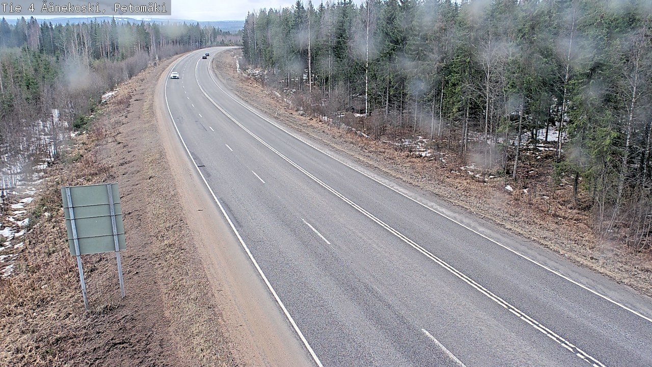 Weather Camera Image Road 4 Äänekoski. PetomäkiPetomäki, Äänekoski, Keski-Suomi