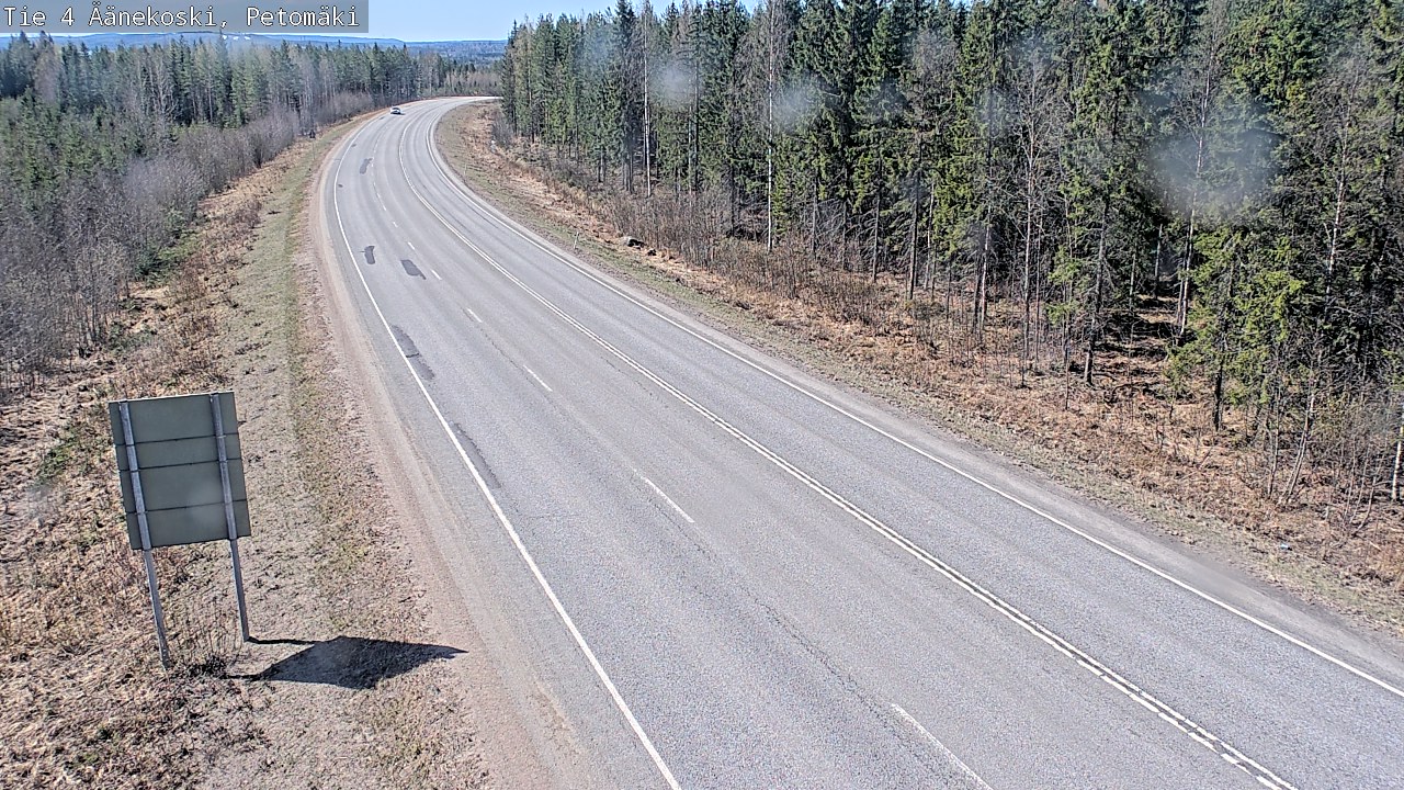 Weather Camera Image Väg 4 Äänekoski. PetomäkiPetomäki, Äänekoski, Keski-Suomi