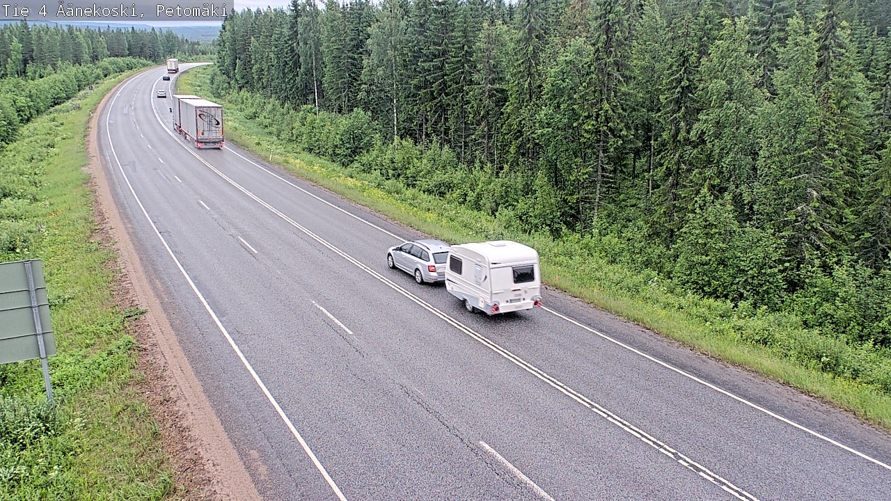 Weather Camera Image Väg 4 Äänekoski. PetomäkiPetomäki, Äänekoski, Keski-Suomi