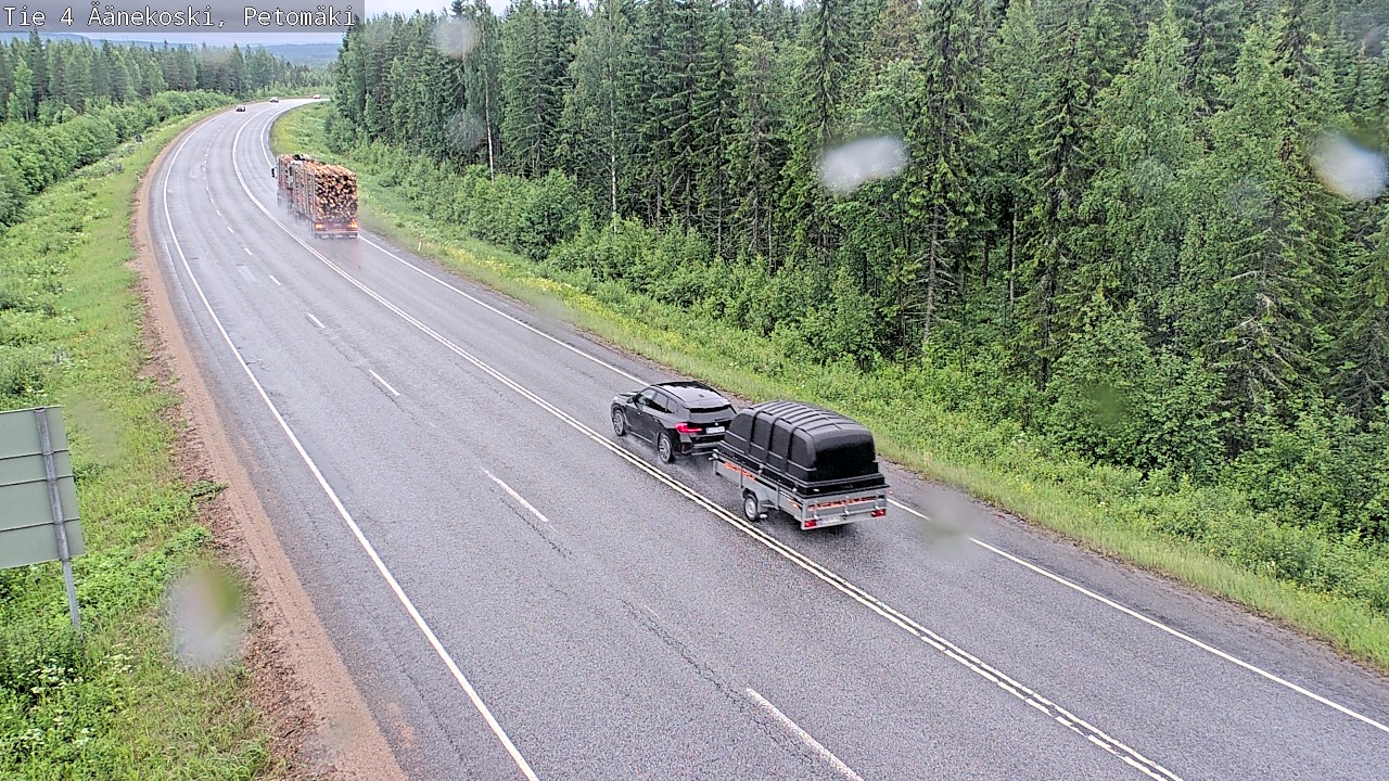 Weather Camera Image Väg 4 Äänekoski. PetomäkiPetomäki, Äänekoski, Keski-Suomi