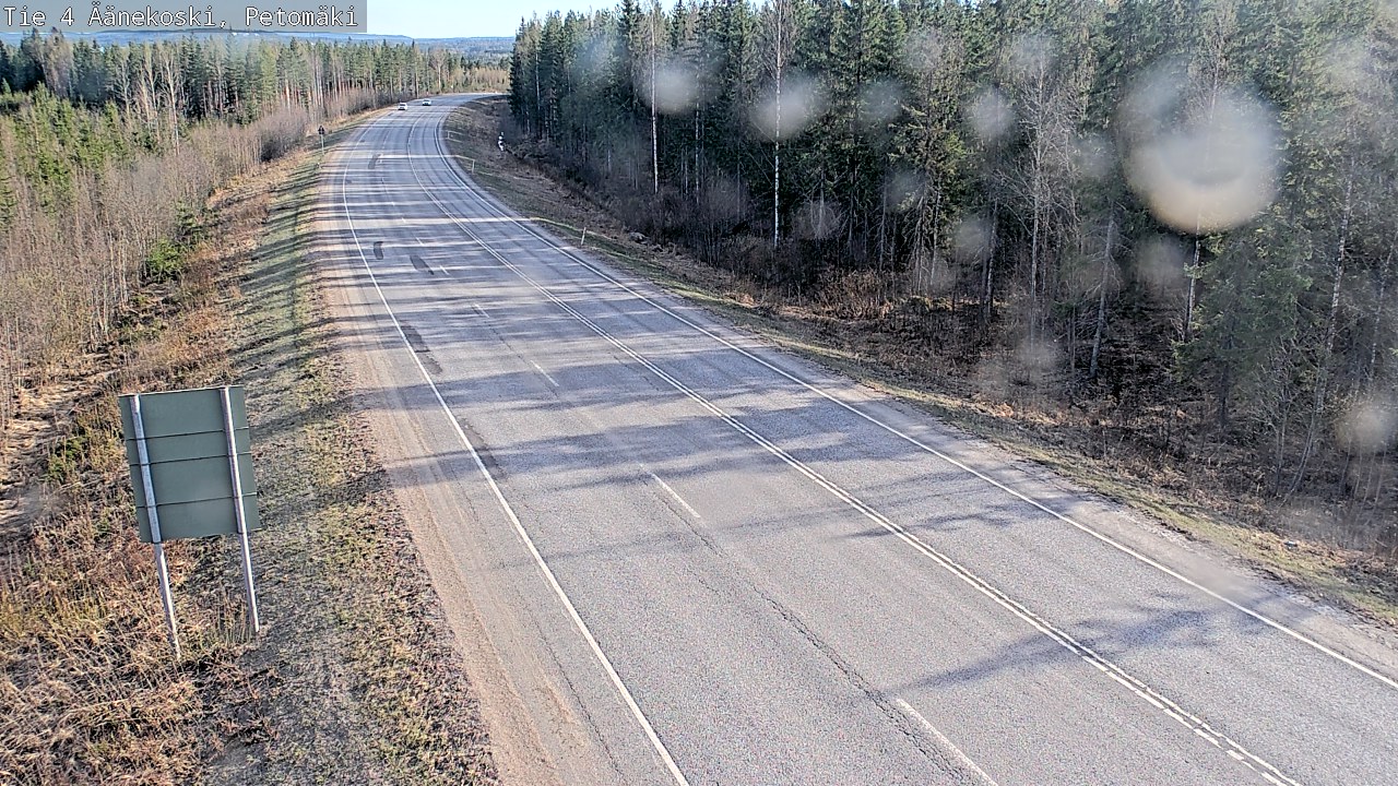 Weather Camera Image Väg 4 Äänekoski. PetomäkiPetomäki, Äänekoski, Keski-Suomi