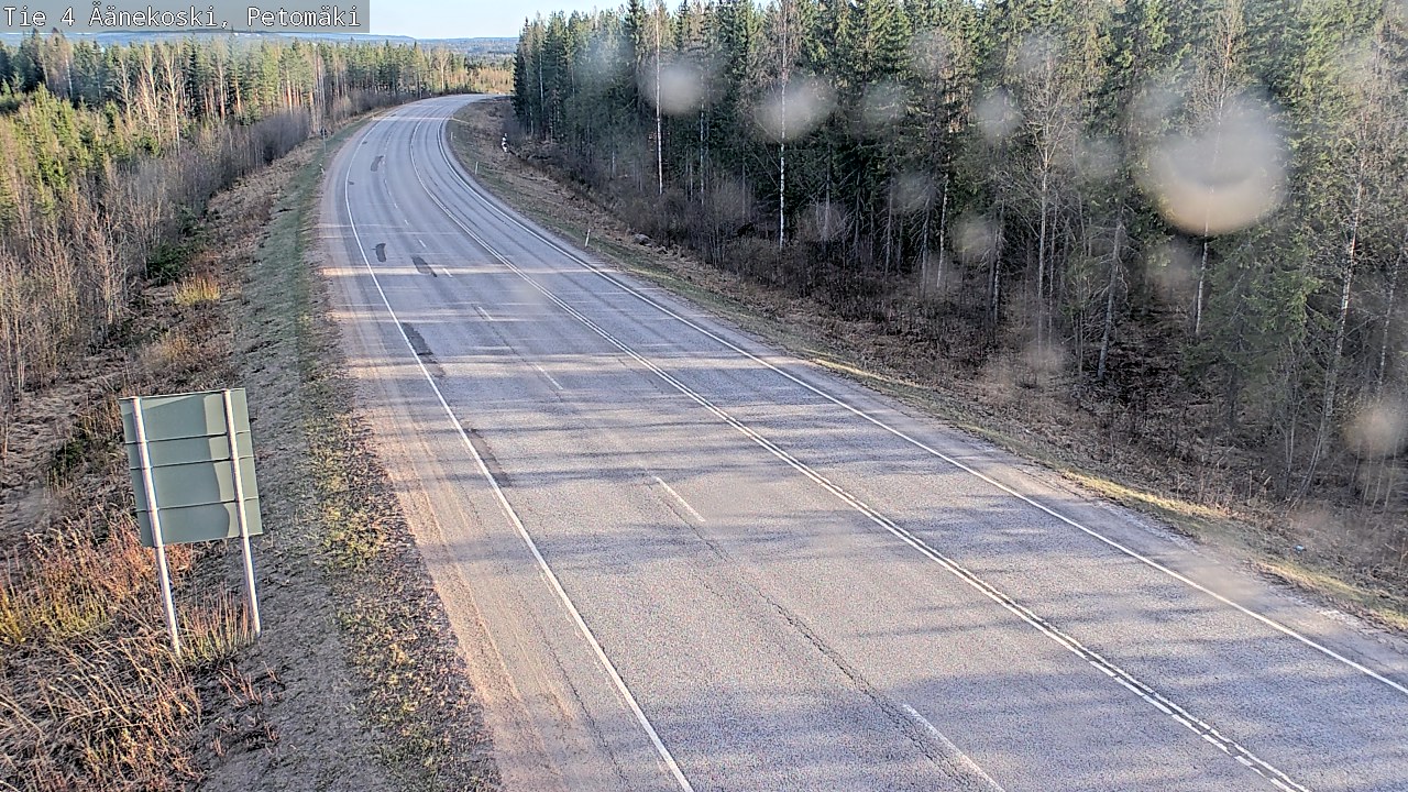 Weather Camera Image Väg 4 Äänekoski. PetomäkiPetomäki, Äänekoski, Keski-Suomi