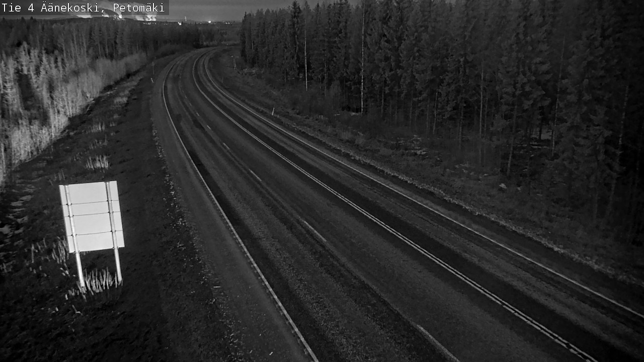Weather Camera Image Road 4 Äänekoski. PetomäkiPetomäki, Äänekoski, Keski-Suomi