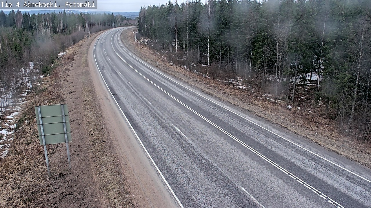 Weather Camera Image Road 4 Äänekoski. PetomäkiPetomäki, Äänekoski, Keski-Suomi
