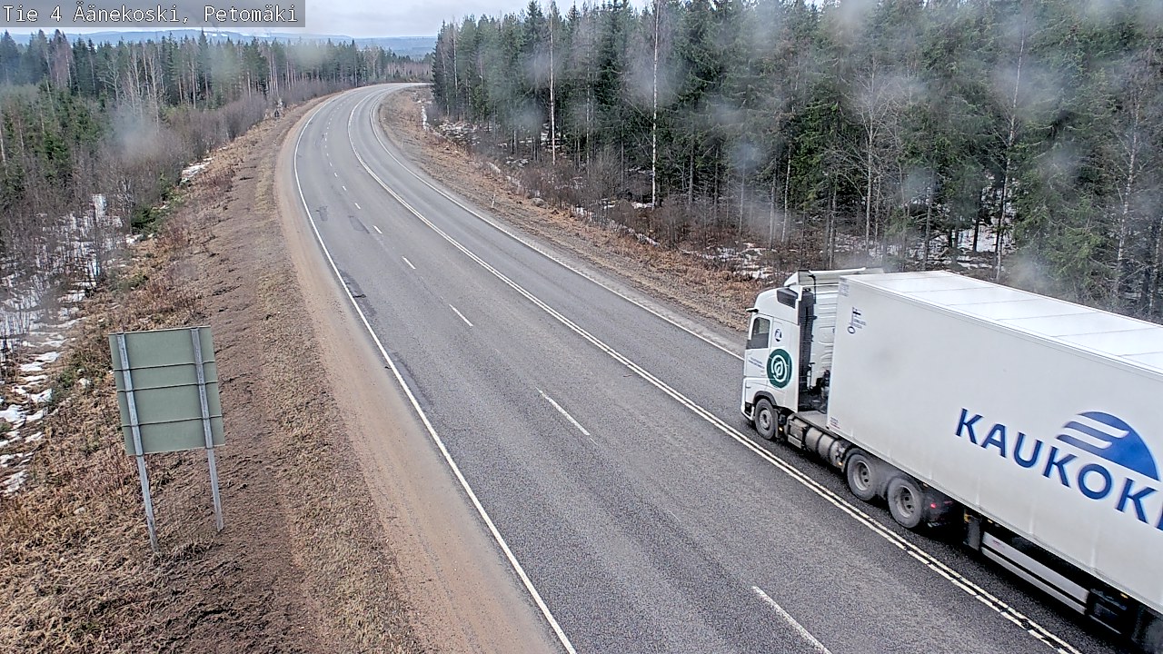 Weather Camera Image Road 4 Äänekoski. PetomäkiPetomäki, Äänekoski, Keski-Suomi