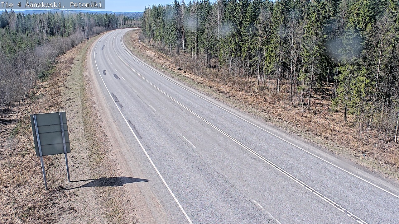 Weather Camera Image Väg 4 Äänekoski. PetomäkiPetomäki, Äänekoski, Keski-Suomi