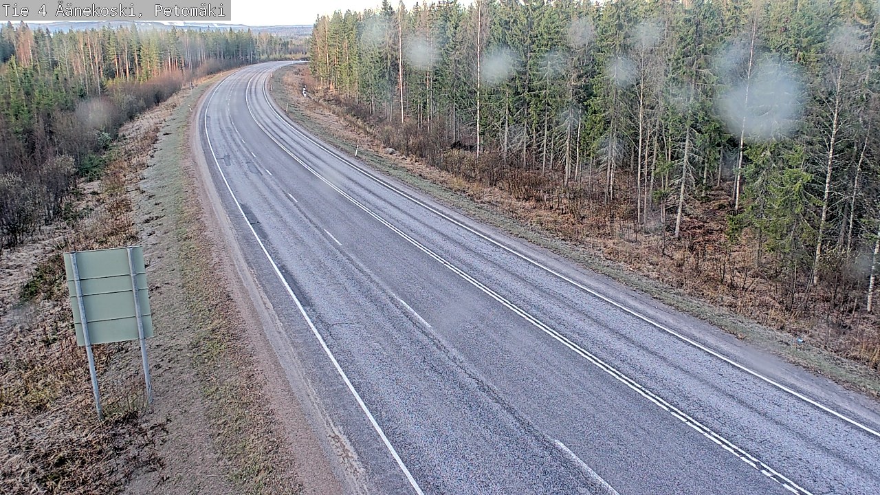 Weather Camera Image Väg 4 Äänekoski. PetomäkiPetomäki, Äänekoski, Keski-Suomi
