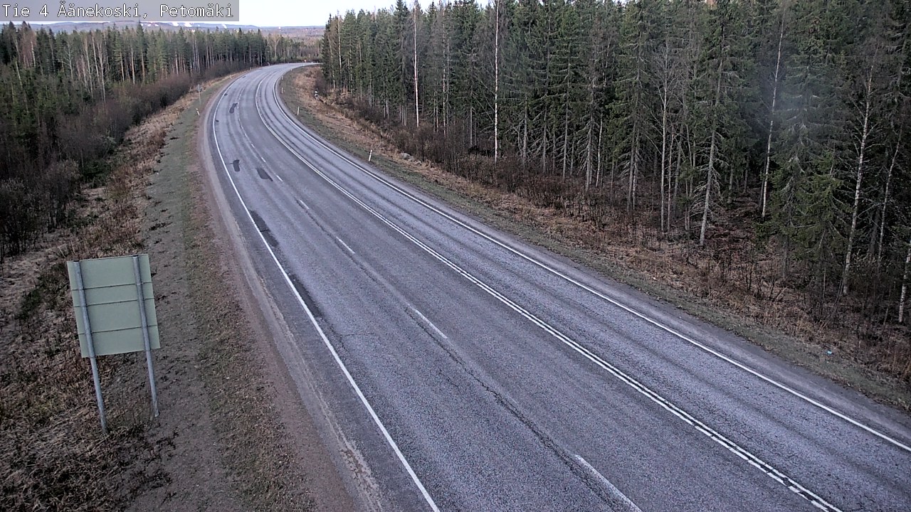 Weather Camera Image Väg 4 Äänekoski. PetomäkiPetomäki, Äänekoski, Keski-Suomi