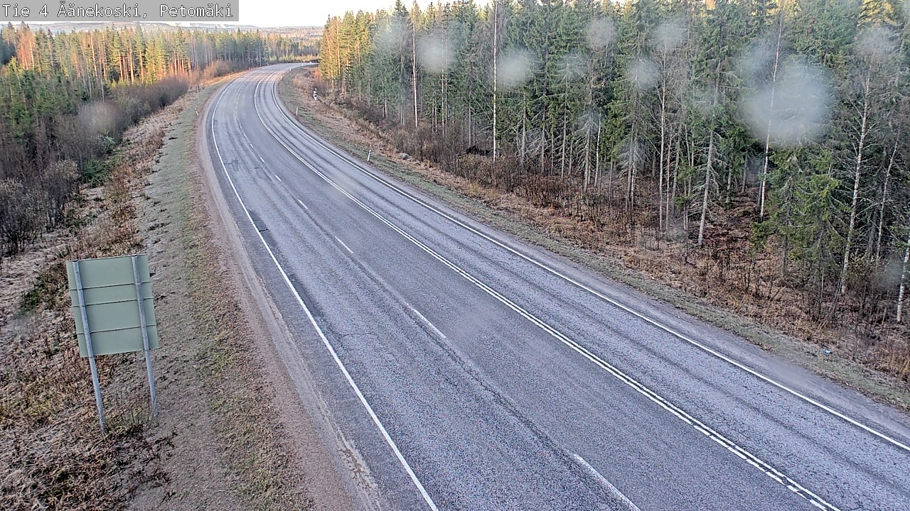 Weather Camera Image Väg 4 Äänekoski. PetomäkiPetomäki, Äänekoski, Keski-Suomi