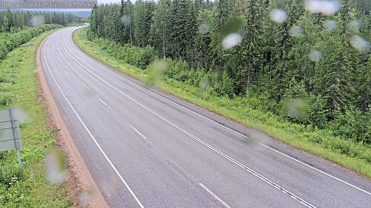 Weather Camera Image Väg 4 Äänekoski. PetomäkiPetomäki, Äänekoski, Keski-Suomi