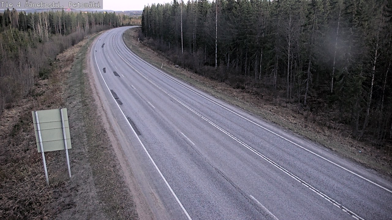 Weather Camera Image Väg 4 Äänekoski. PetomäkiPetomäki, Äänekoski, Keski-Suomi