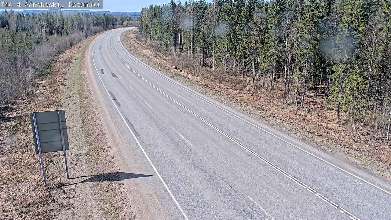 Weather Camera Image Väg 4 Äänekoski. PetomäkiPetomäki, Äänekoski, Keski-Suomi
