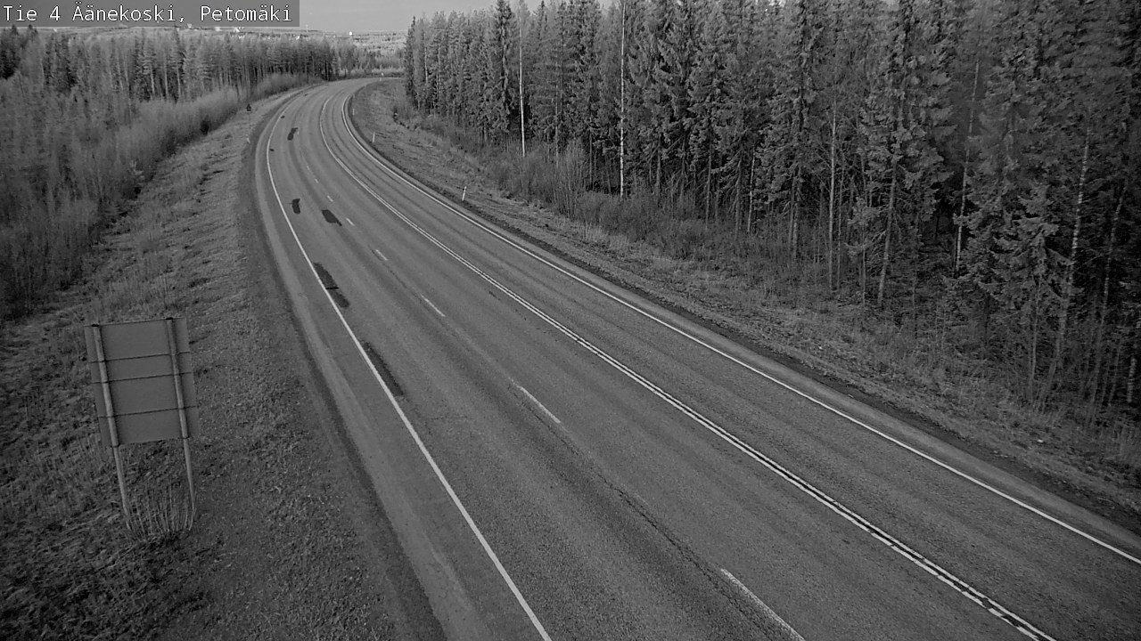 Weather Camera Image Road 4 Äänekoski. PetomäkiPetomäki, Äänekoski, Keski-Suomi