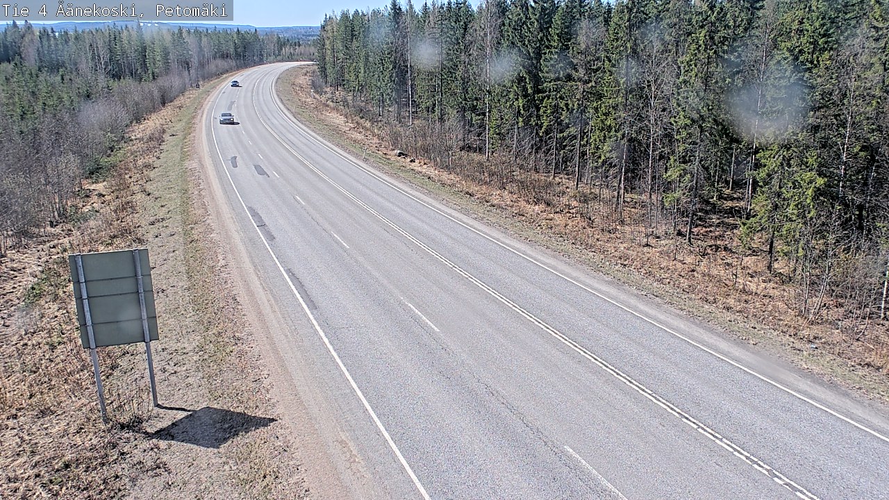 Weather Camera Image Väg 4 Äänekoski. PetomäkiPetomäki, Äänekoski, Keski-Suomi