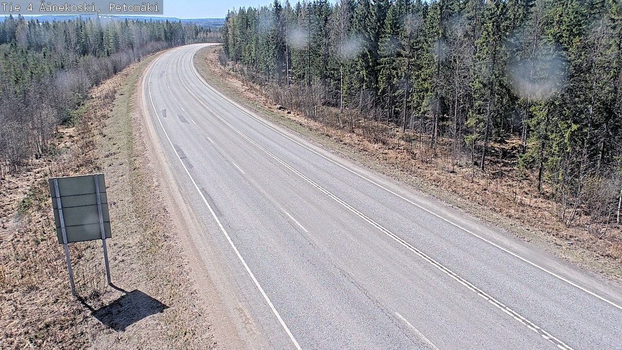 Weather Camera Image Väg 4 Äänekoski. PetomäkiPetomäki, Äänekoski, Keski-Suomi
